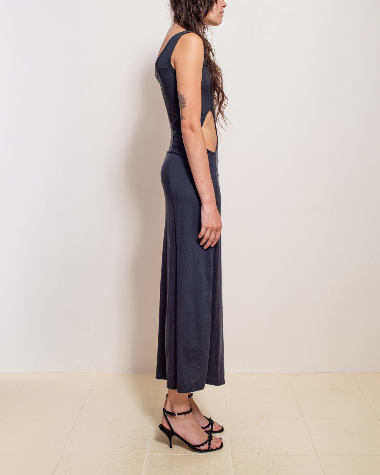 Navy/Grey Fever Maxi Dress